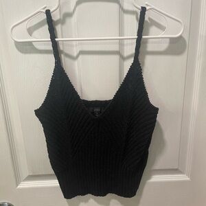 J.Crew Crochet Cropped Tank, Size L